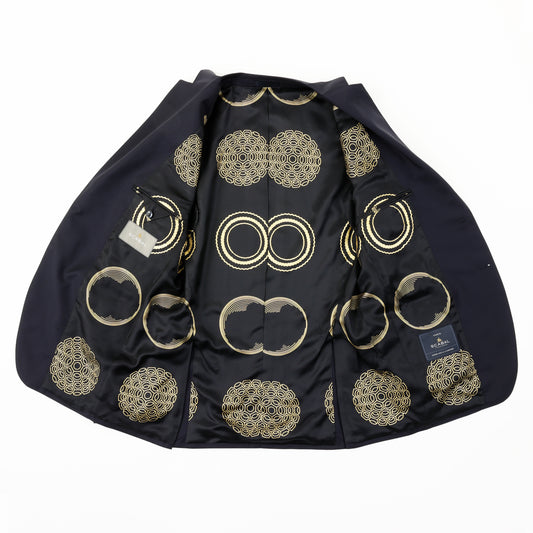 JOHN ARMLEDER PRINT NAVY - Exclusive Lining