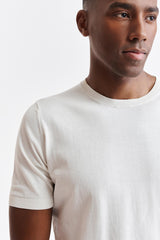 White Cotton Penryn Knitted Tee