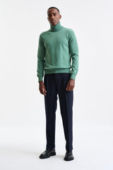 Frosty Spruce Cashmere Drumberg Rollneck Knitwear - Image 3