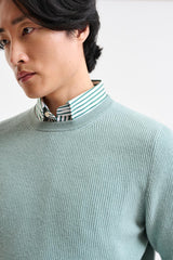 Blue Surf Cashmere Harrow Crewneck Knitwear - Image 2