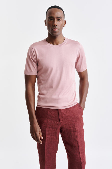 Cameo Brown Silk Crewneck Penryn Knitwear Image 1