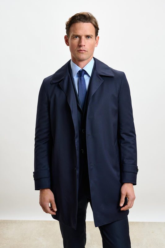 Lomond Raincoat Navy - View 1