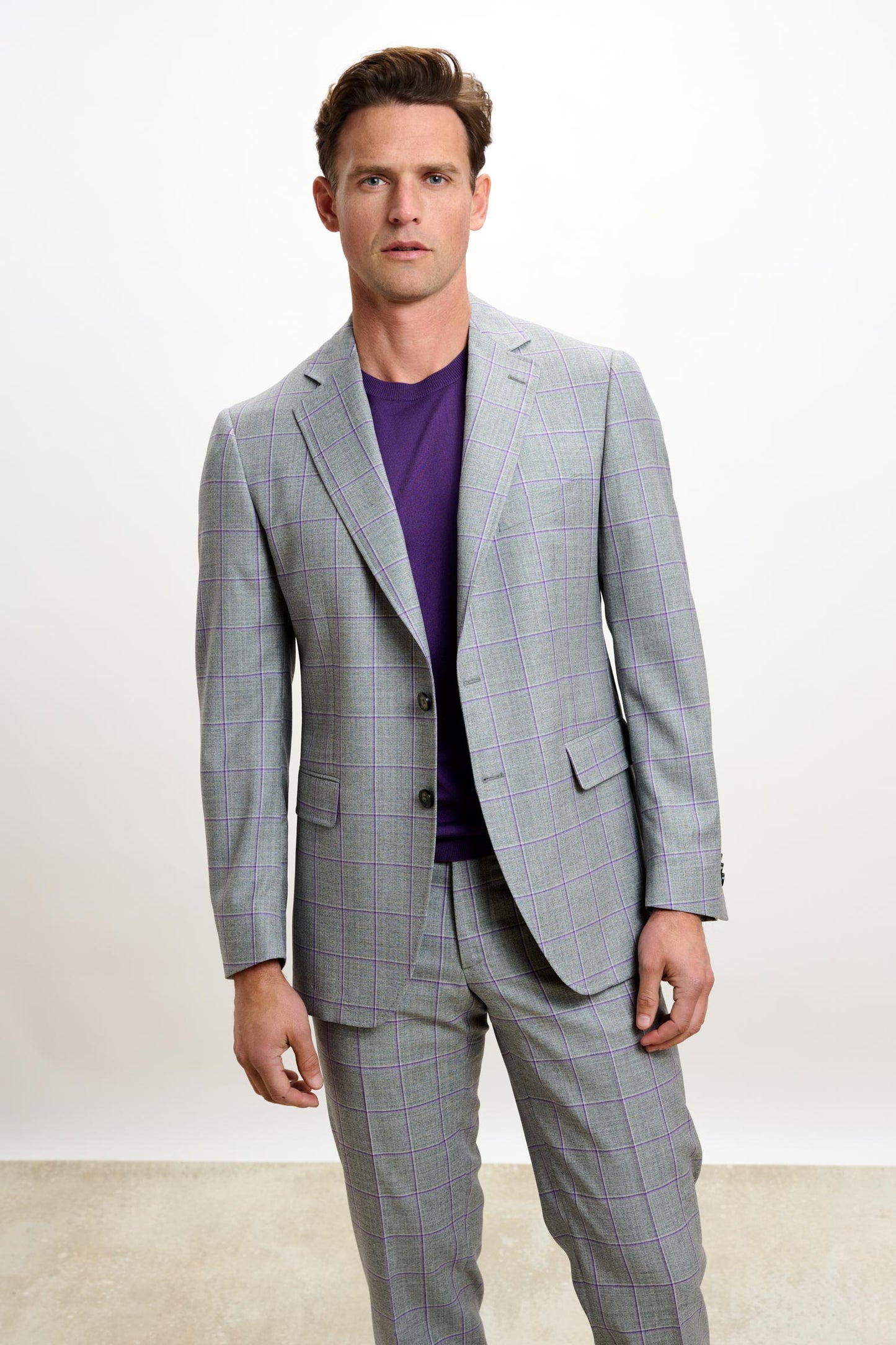 Stanfield Jacket Crossover Check Grey