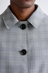 Dark Grey Wool Twill Membrane Troy Jacket - View Two