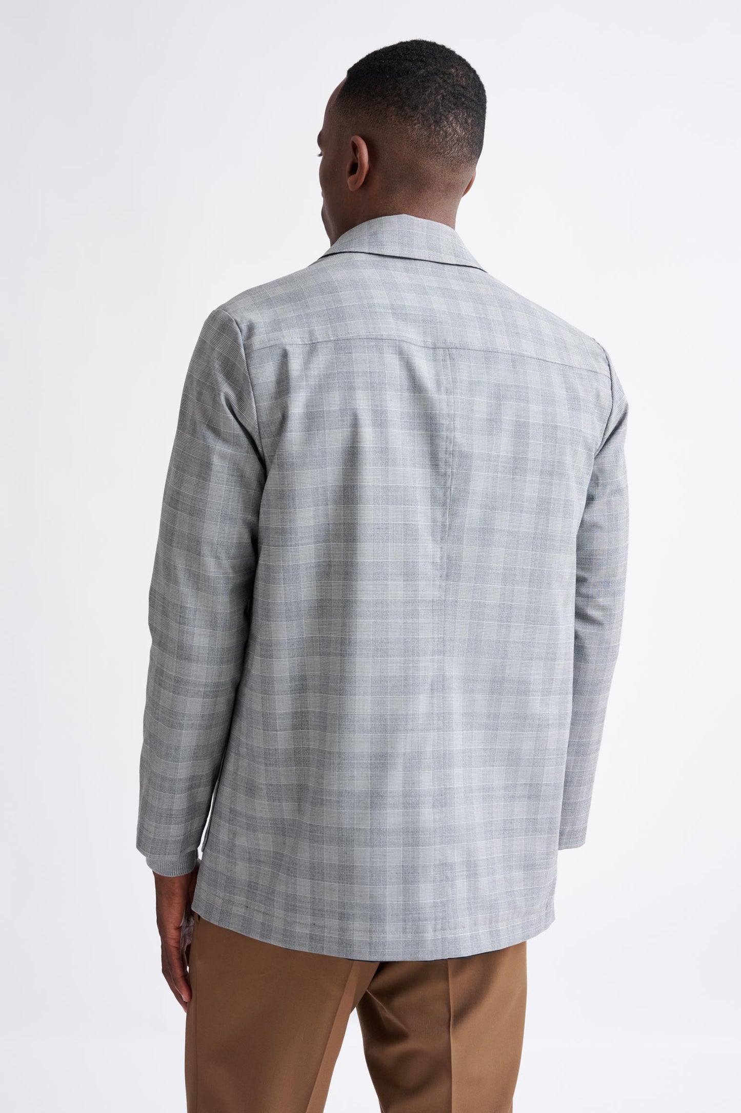 Dark Grey Wool Twill Membrane Troy Jacket - View Six