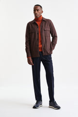 Medium Brown Wool Plymouth Shirt Jacket Trend - Image 2
