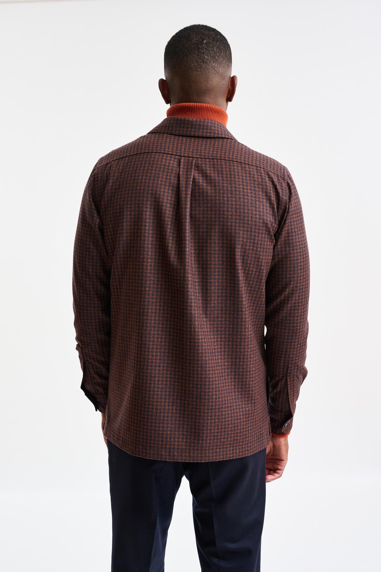 Medium Brown Wool Plymouth Shirt Jacket Trend - Image 5