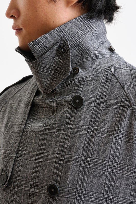 Black & White Wool Marlow Tech Jacket Hybrid - Image 3