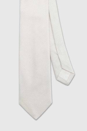 Handmade Silk Micro Jacquard 17 Off White