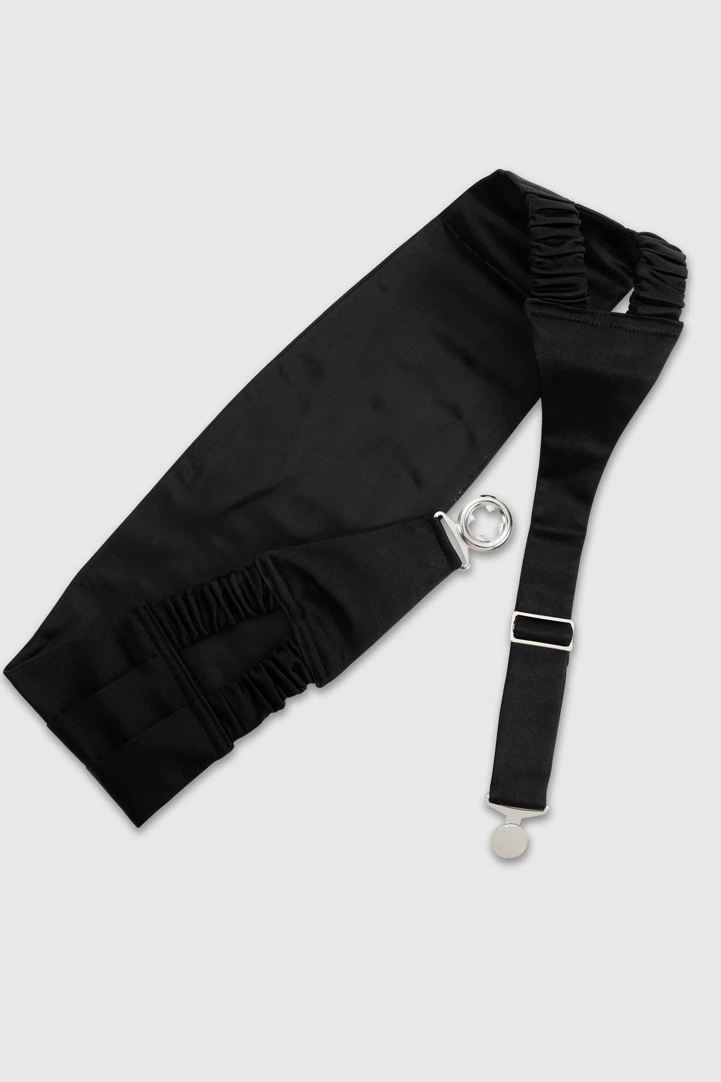Cummerbund Silk Satin Medium Black