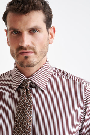 Tobacco 100% Silk Selection Tie - View One