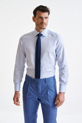 Sailor Blue Silk Knitted Tie - View Two