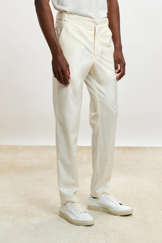 Perth Drawstring Trouser New Deluxe Offwhite
