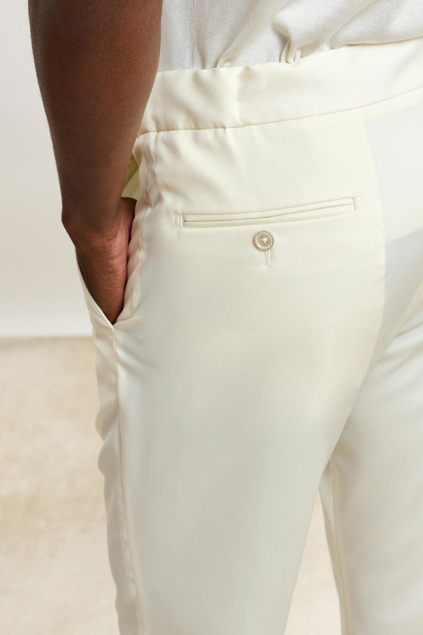 Pantalon à cordon Perth New Deluxe Offwhite