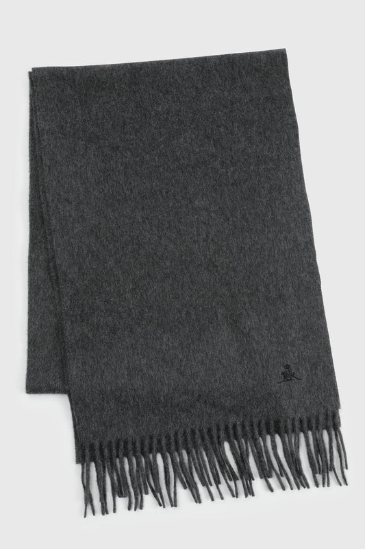 100% Pure Cashmere Scarf Grey - View 1