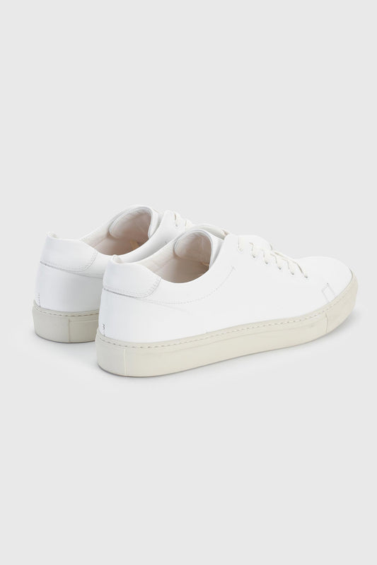 White Suede Calfskin Trainer - Image 2