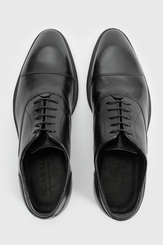 Scabal Black Oxford Light Shoe - Image 1