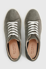 Grey Suede Calfskin Trainer - Image 1
