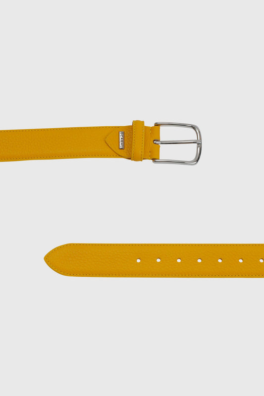 Dorchester Deerskin Belt Yellow - View 1