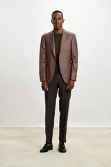 Soho Jacket Rhapsody Herringbone Brown - View 1
