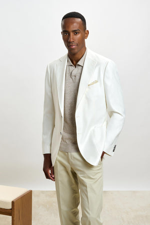 Soho Jacket Taormina Plain Offwhite - View 1