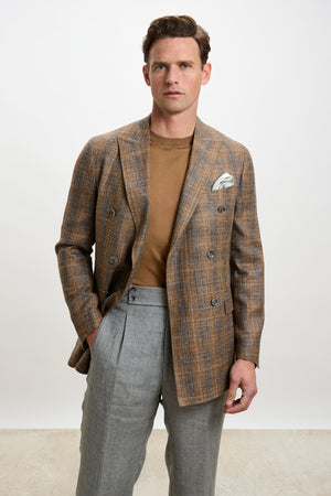 Kenton Jacket Taormina Check Rust - View 6