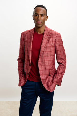 Soho Jacket Taormina Check Red - View 3