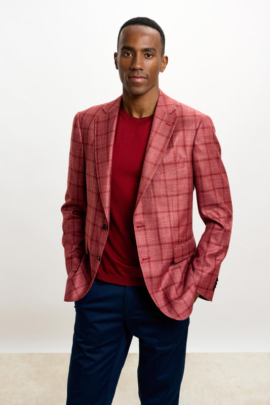 Soho Jacket Taormina Check Red - View 3