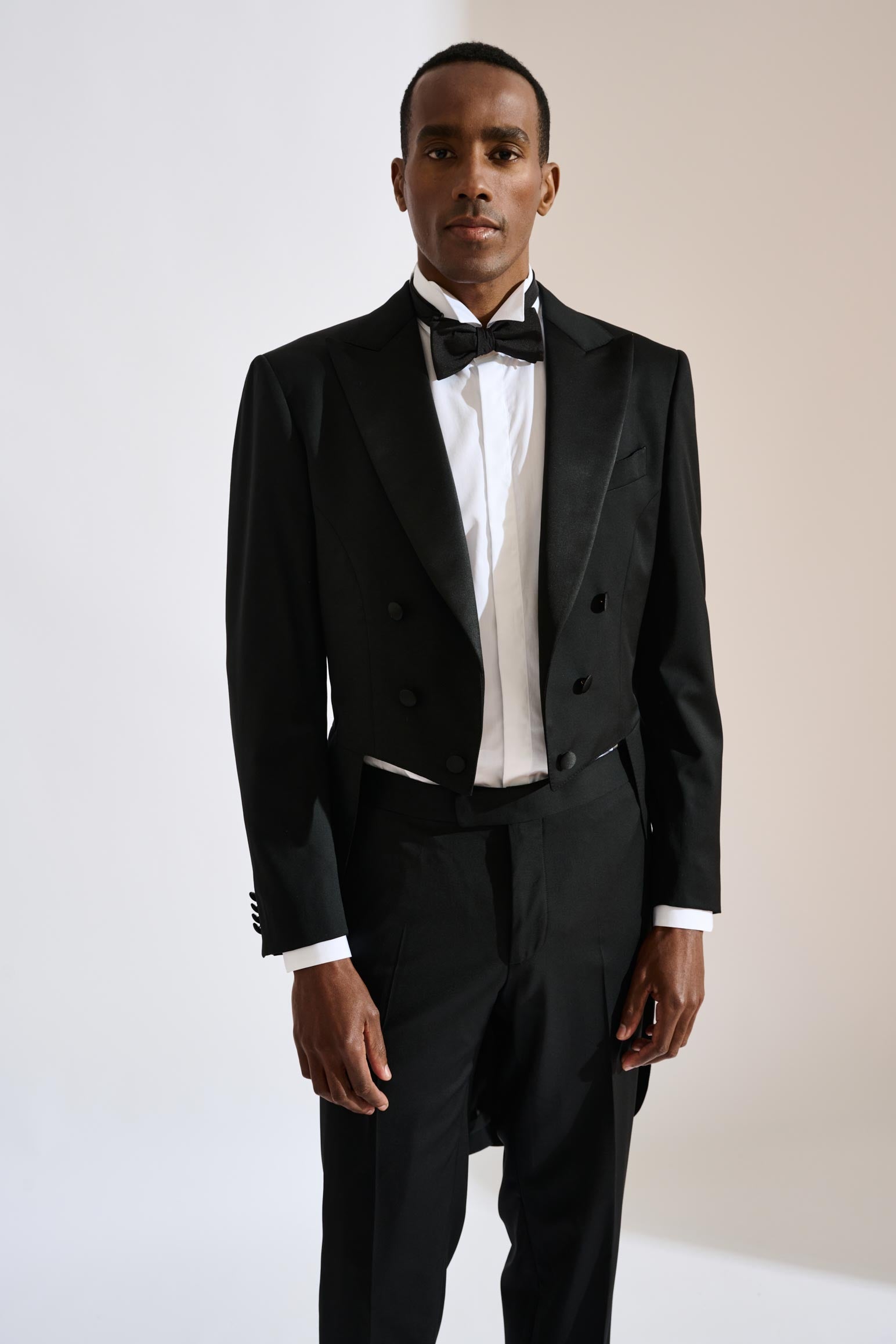 Tuxedo Cutaway Tailcoat Long Tail Tuxedo White Slim Fit TailCoat