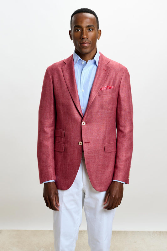 Kenton Jacket Taormina Plain Red - View 1