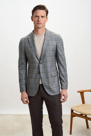 Kenton Jacket Mosaic Dark Grey - View 1