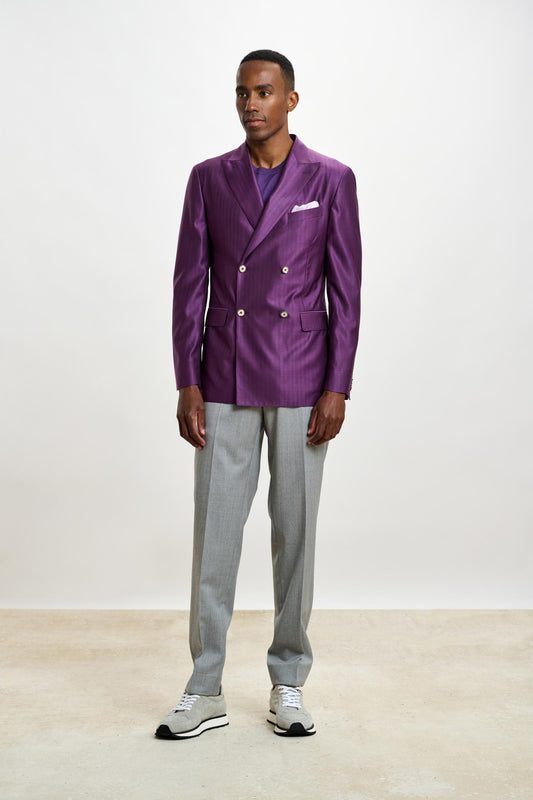 Kenton Jacket Rhapsody Herringbone Violet - View 2