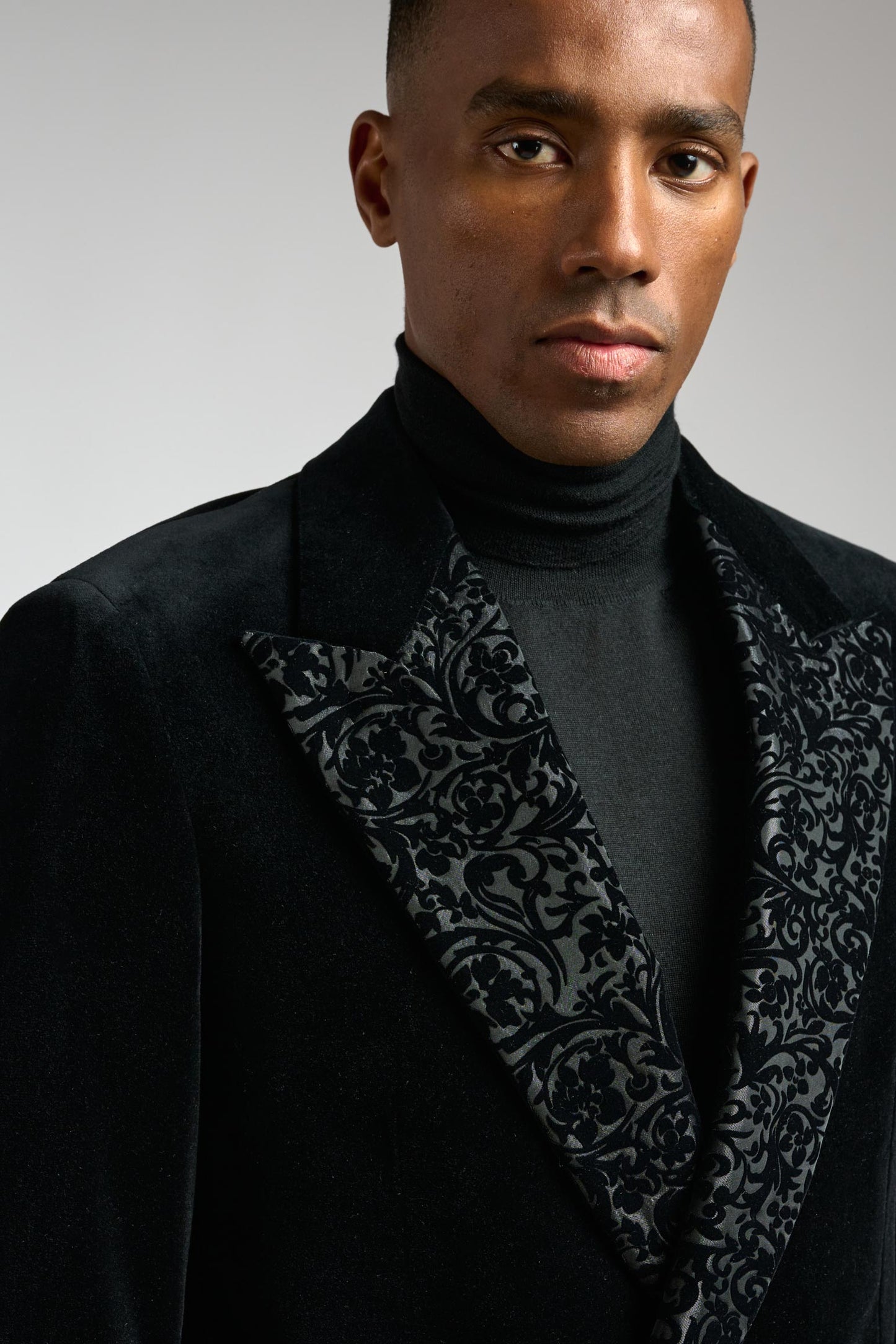 Velvet Plain Black Soho Tuxedo Festival - View 4
