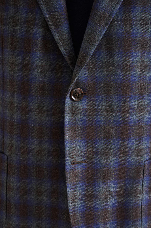 Medium Blue Wool & Cashmere Kenton Jacket Escape - View 4