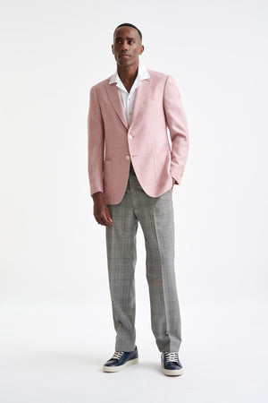 Pink Silk & Linen Soho Jacket Amalfi Trend - View Two