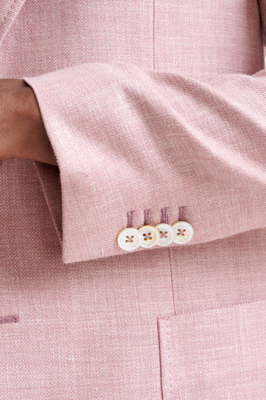 Pink Silk & Linen Soho Jacket Amalfi Trend - View Seven