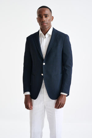 Navy Wool Kenton Jacket Connect - View One