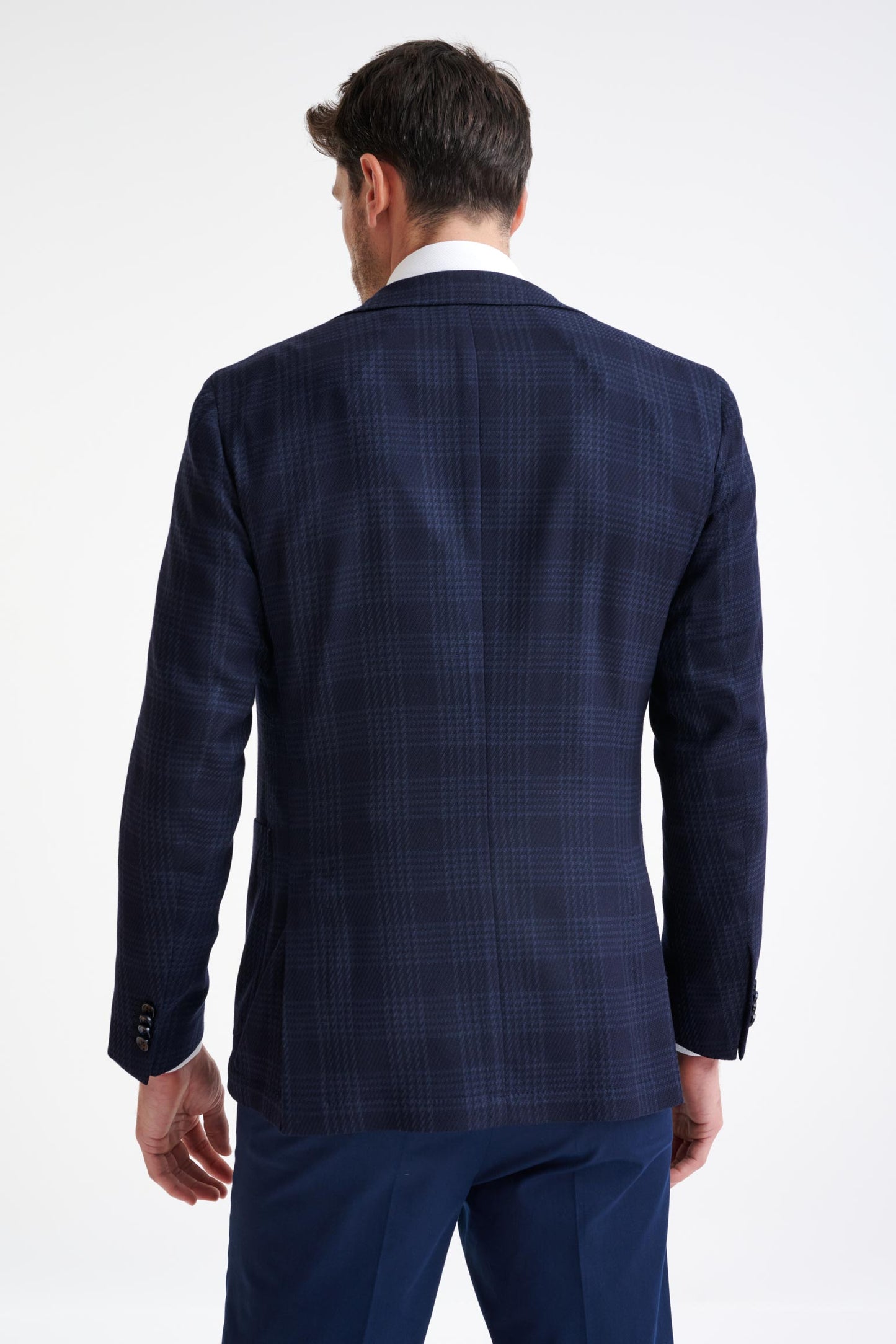 Midnight Blue Wool Kenton Jacket Amalfi Trend - View Eight