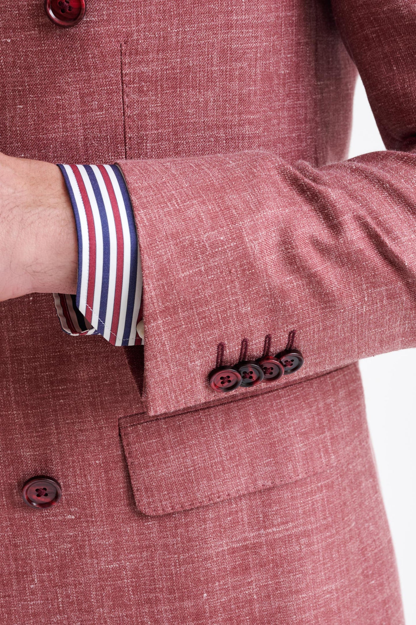 Raspberry Wool & Silk Soho Jacket Amalfi Trend - View Five