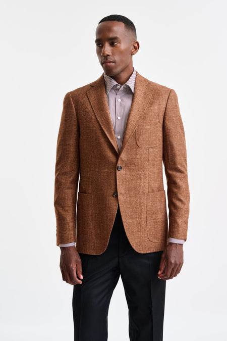 Brown Wool & Silk Soho Jacket Trend - Image 1