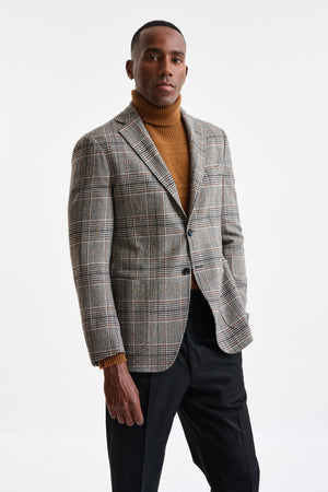 Black Wool & Cashmere Kenton Jacket Autumn Leaves - Image 1