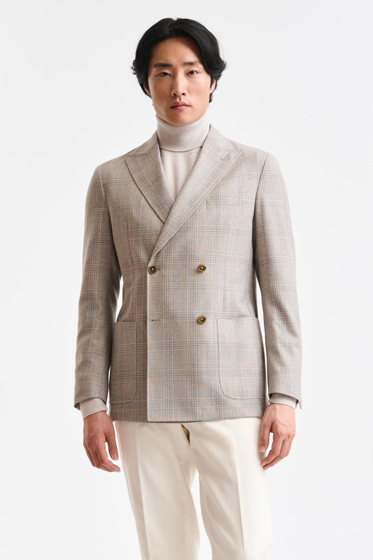 Light Beige Wool Super 100's Soho Jacket Freestyle - Image 1