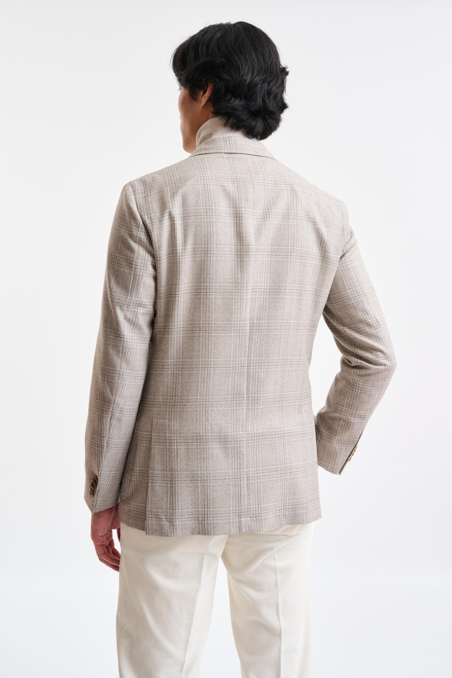 Light Beige Wool Super 100's Soho Jacket Freestyle - Image 6