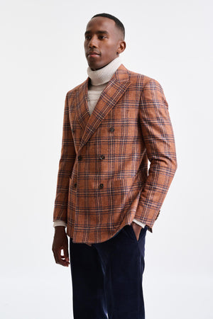 Medium Brown Wool & Linen Soho Jacket Trend - Image 1