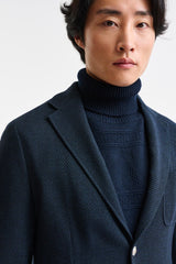Dark Blue Wool Kenton Light Jacket Trend - Image 3
