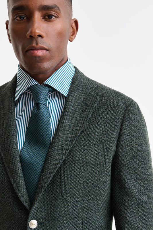 Dark Green Wool Kenton Jacket Trend - Image 3