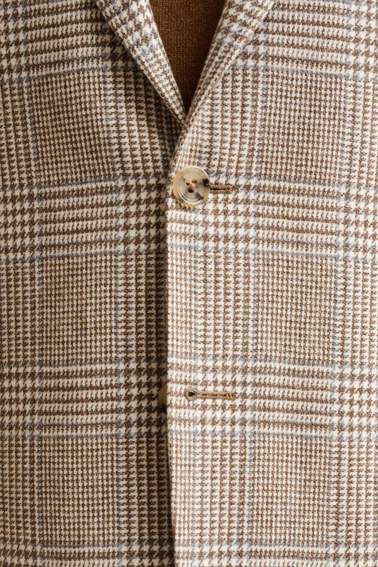 Medium Beige Wool & Cashmere Soho Jacket Autumn Leaves - Image 5