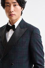 Dark Green Wool & Cashmere Soho Jacket Autumn Leaves - Image 3