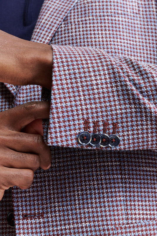 Medium Purple Wool & Cotton Kenton Jacket Riviera Trend Image 4