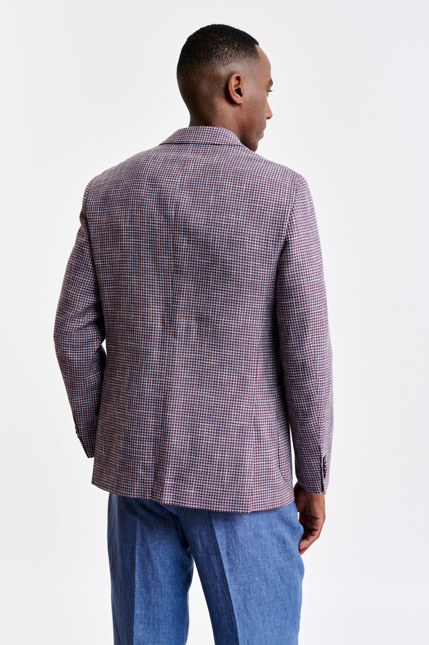 Medium Purple Wool & Cotton Kenton Jacket Riviera Trend